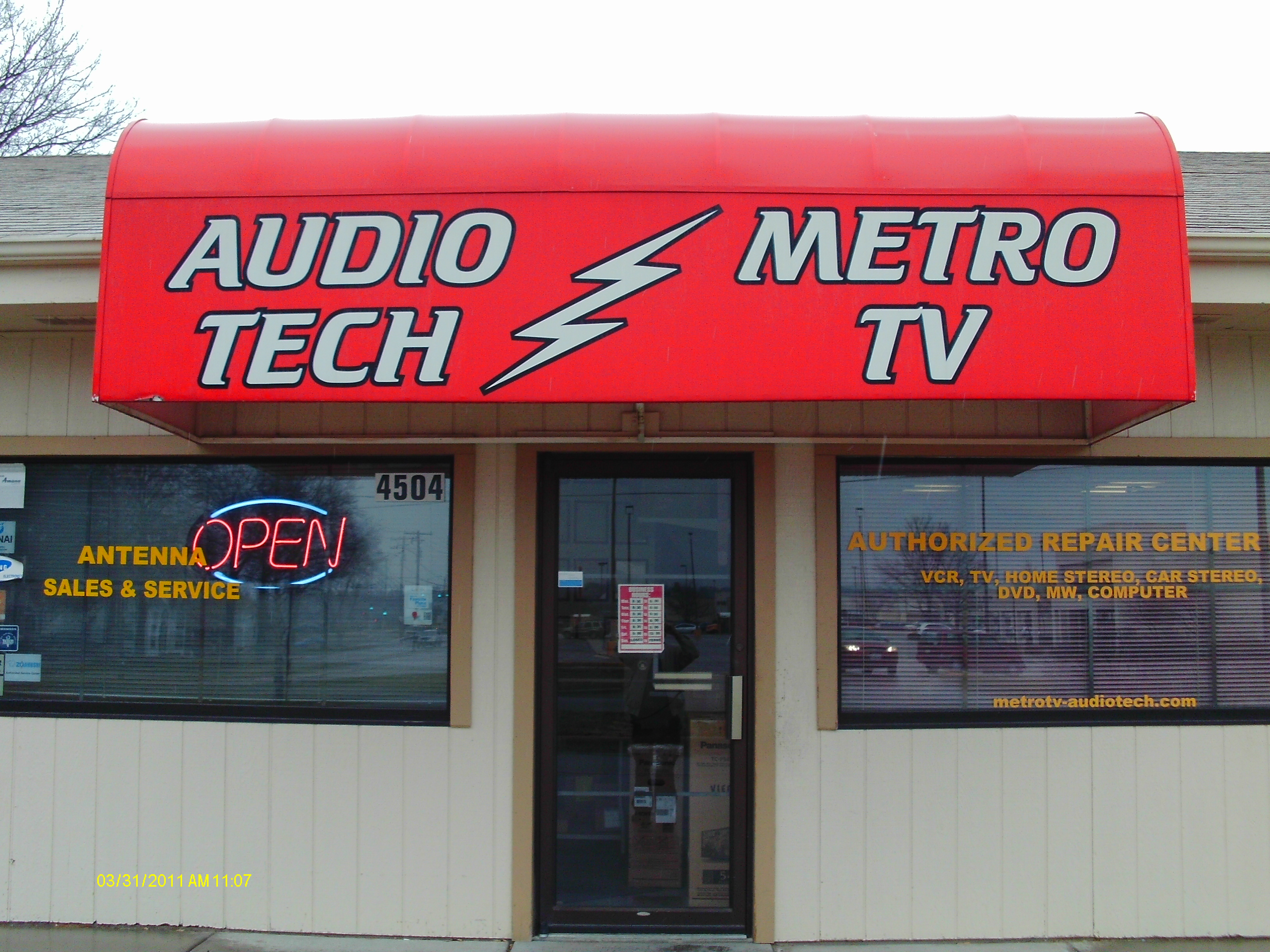 Metro TV and Appliances storefront in Lincoln, Nebraska